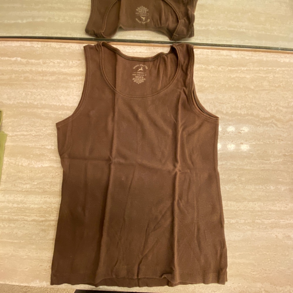White Stagg Tee, Medium in Brown